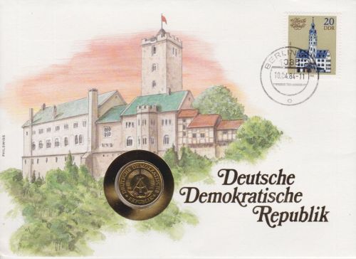 Numisbrief DDR 20 Pfg. 1984
