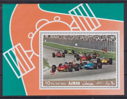 Ajman Block 91 A postfr./mnh Sport Autos Autorennen SPECIMEN