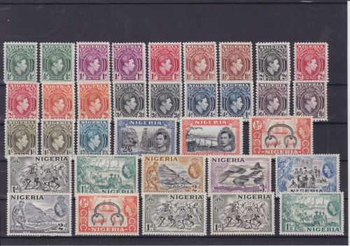 Nigeria Lot aus 1936/1986 postfr./mnh Michel 232 €