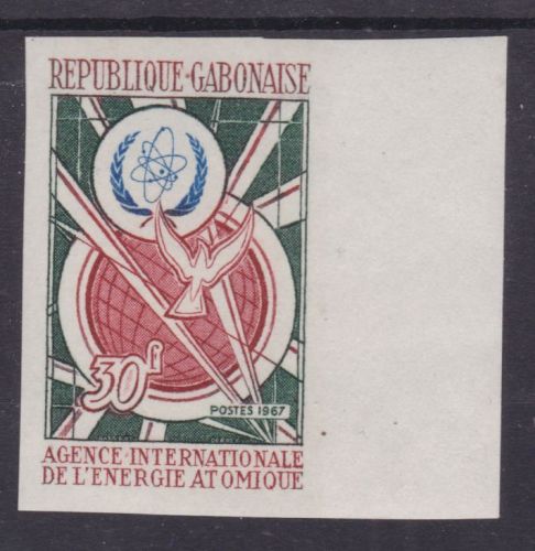 Gabun 276 U postfr./mnh Atomenergie 1967 ungez.IMPERF.