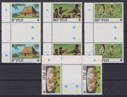Fiji 479/482 gutter pairs postfr./mnh Commonwealth-Tag 1983