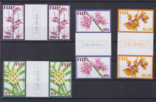 Fiji 1216/1219 gutter Pairs postfr./mnh Orchideen Blumen flowers 2007