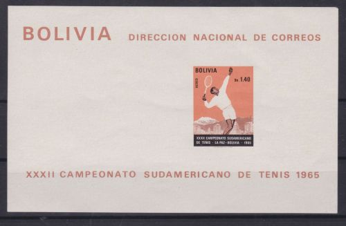 Bolivien Block 23 postfr./mnh Tennis 1968