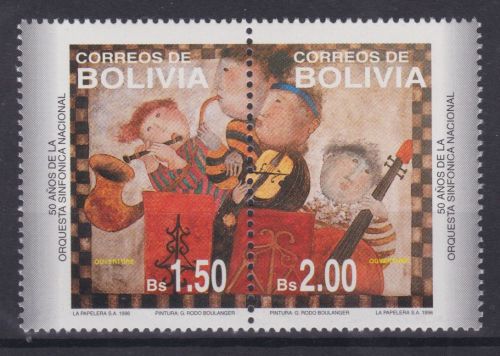 Bolivien 1320/1321 postfr./mnh Gemälde paintings Sinfonieorchester 1996