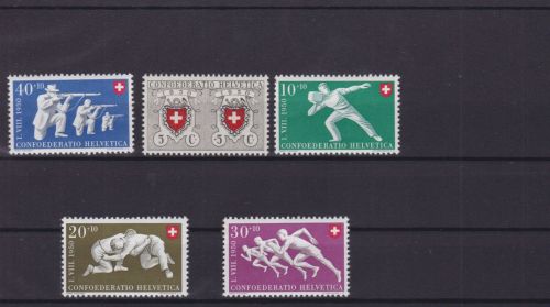 Schweiz 545/549 postfr./mnh Pro Patria 1950
