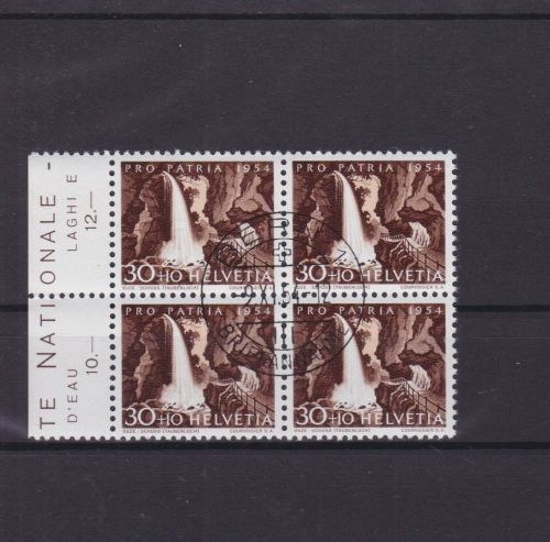 Schweiz 600 4er-Bocks gest./used Pro Patria 1954