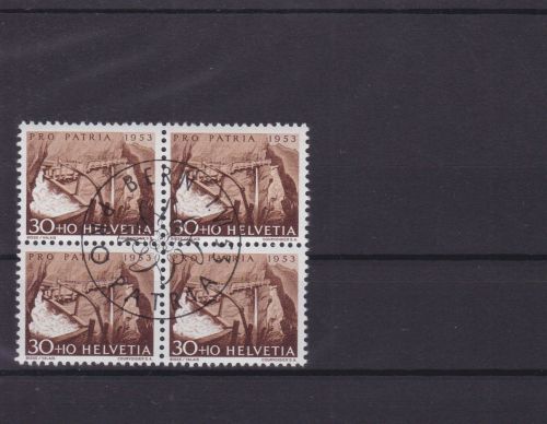 Schweiz 583 4er-Block gest./used Pro Patria 1953
