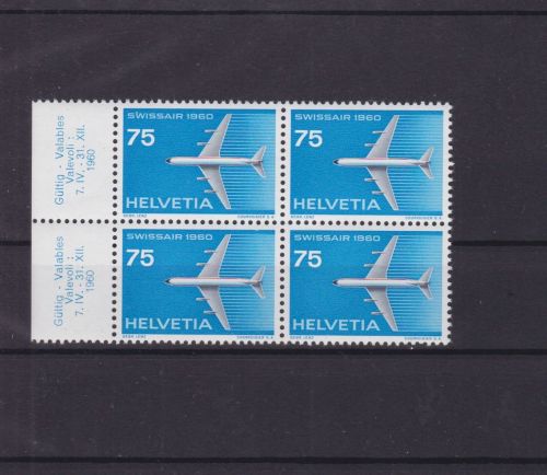 Schweiz 695 4er-Block postfr./mnh Flugpost 1960