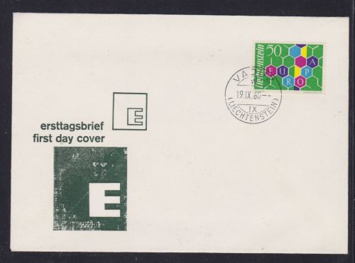 Liechtenstein 398 FDC Europa CEPT 1960 Michel 70 €