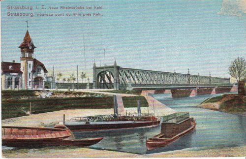 Strassburg - Neue Rheinbrücke bei Kehl