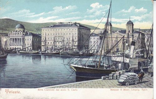 Triest Riva Carciotti dal molo S. Carlo
