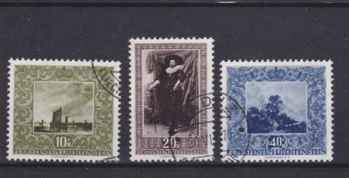 Liechtenstein 301/303 gest./used Gemälde 1951