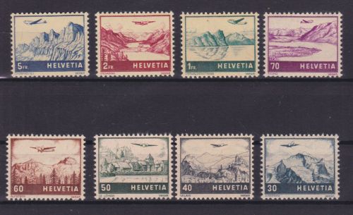 Schweiz 387/394 postfr./mnh Flugpost 1941 Michel 100 €