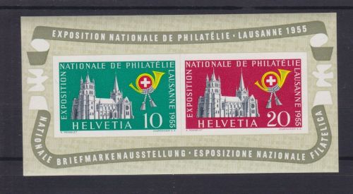Schweiz Block 15 postfr./mnh Briefmarkenausstellung 1955 Michel 100 €