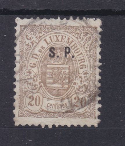 Luxemburg Dienst 32 I gest./used Freimarken 1881 Michel 120 €