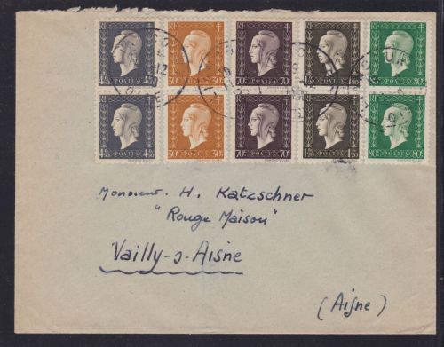 Frankreich Brief von 1950