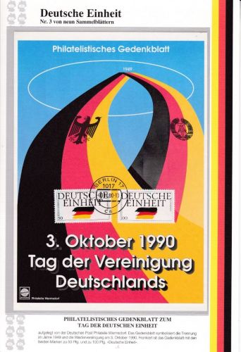 Motiv-Sammlung Deutsche Einheit 1990 auf 18 Seiten