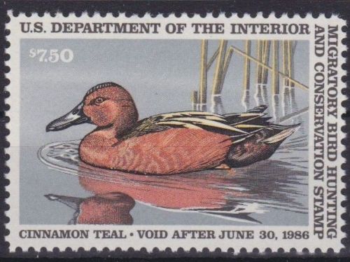 USA postfr./mnh 3 x Duck stamp Vögel birds 1986
