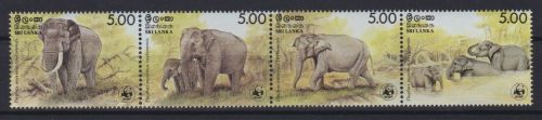 Sri Lanka 753/756 postfr./mnh Elefanten Tiere animals WWF