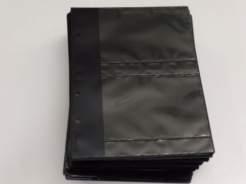 philswiss 100 schwarze Albenblätter für je 4 Maximumkarten/Postkarten WWF