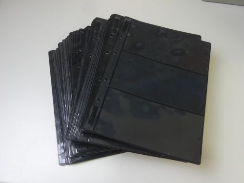 philswiss 93 schwarze Albenblätter mit 3 Streifen