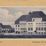 AK Metzingen Schulhaus mit Turnhalle 1918 Feldpost
