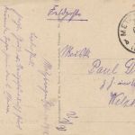 AK Metzingen Schulhaus mit Turnhalle 1918 Feldpost