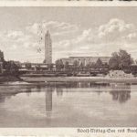 AK Magdeburg Adolf-Mittag-See Ausstellungsturm 1934
