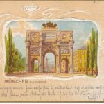 Präge AK München Siegestor 1902