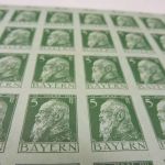 Bayern 77 I U postfr. im kompletten Bogen alle Marken gepr. Michel 3000 €