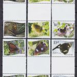 Niuafo´ou 445/456 Zwischenstegpaare postfr./mnh Schmetterlinge butterfly 2012