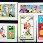 Fussball soccer Posten von 77 gest. Blöcken