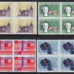 Schweiz aus 469/788 postfr./mnh Pro Juventute &Pro Patria 4er-Blocks Michel 131€