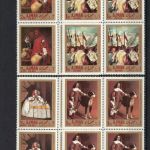 Ajman 218/21 A+B 4er-Blocks+Block 22 postfr./mnh Gemälde paintings Michel 62€