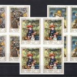 Ajman 209/14A+B 4er-Blocks+Bl. 21 postfr./mnh Gemälde paintings Michel 71 €