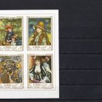 Ajman 209/14A+B 4er-Blocks+Bl. 21 postfr./mnh Gemälde paintings Michel 71 €