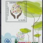 Sierra Leone 50 x Block 693 postfr./mnh Enviroment Day 2013 Michel 550 €