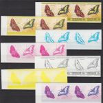Union Islands 94/101 postfr./mnh Schmetterlinge butterflies in total 112 proofs