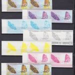 Union Islands 94/101 postfr./mnh Schmetterlinge butterflies in total 112 proofs