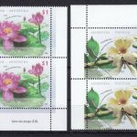 Argentinien 3238/9 + Bl. 98/99 postfr./mnh nach Blumen duftend 2008