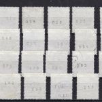 Bund 1140 R gest. mit allen 100 Nummern von 5 bis 500