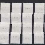 Bund 1140 R gest. mit allen 100 Nummern von 5 bis 500