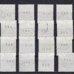 Bund 1140 R gest. mit allen 100 Nummern von 5 bis 500