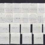 Bund 1140 R gest. mit allen 100 Nummern von 5 bis 500