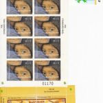 pin postfr./gest./Gedenkblatt Lot