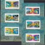 Guinea-Bissau Block 62/7 A+B postfr./mnh Weltraum UPU space imperf. Michel 160€