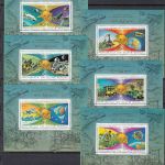 Guinea-Bissau Block 62/7 A+B postfr./mnh Weltraum UPU space imperf. Michel 160€