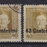 Österreich Feldpost Italien 12 B gest.+ungest. mit Falz Michel 120 €