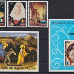 Obervolta postfr./mnh Lot komplette Sätze Gemälde paintings Michel 111 €