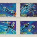 Bhutan Block 10/12 postfr./mnh Weltraum space mit Versuchszähnung